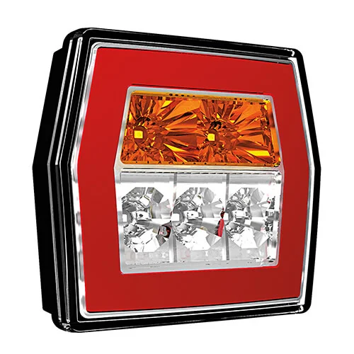 LED compact rear light without license plate light 12-36v 5-PIN - 2