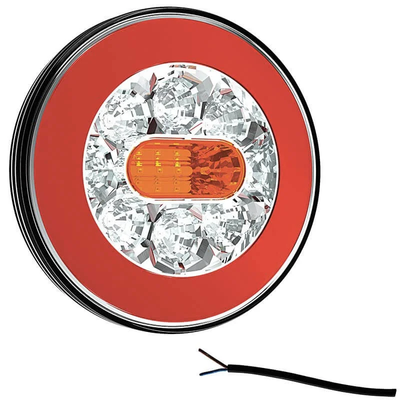 LED Traseiro luz sem luz de matrícula 12-36v 100cm. cabo