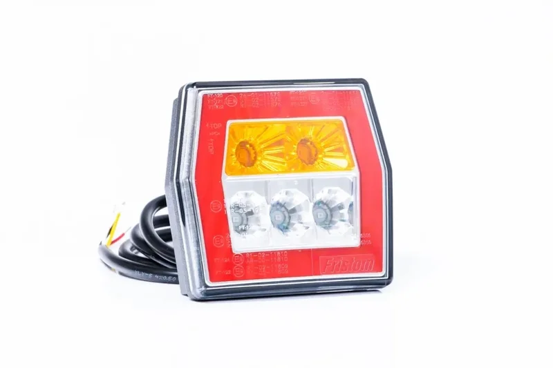 LED compact achterlicht zonder kentekenplaatverlichting 12-36v 100cm. kabel