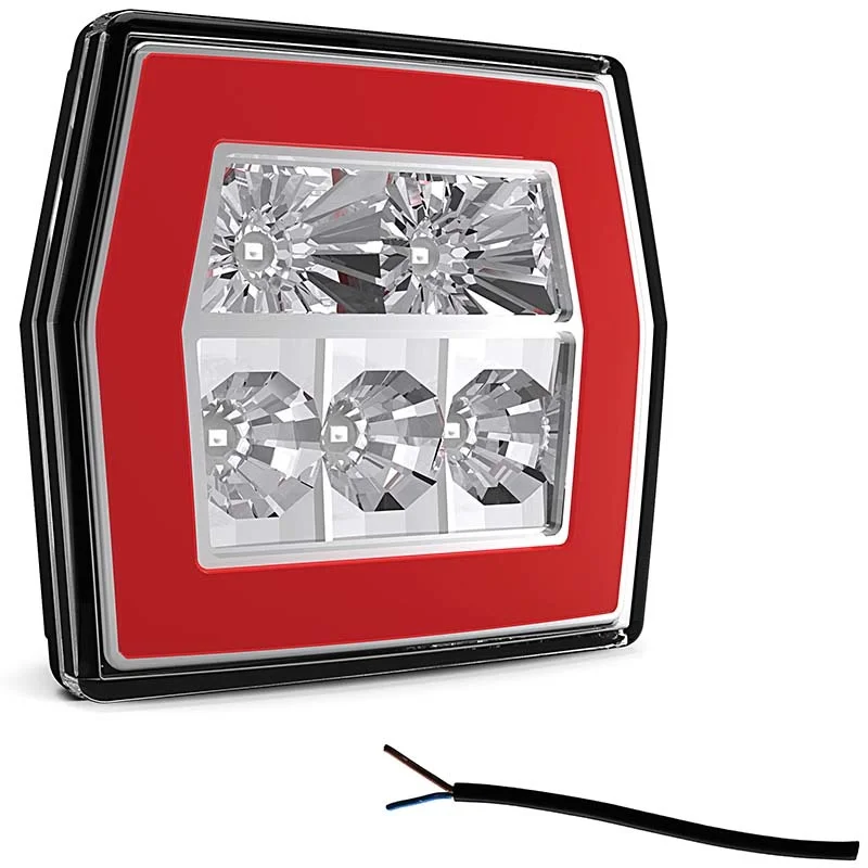 LED compact rear light without license plate light 12-36v 100cm. cable