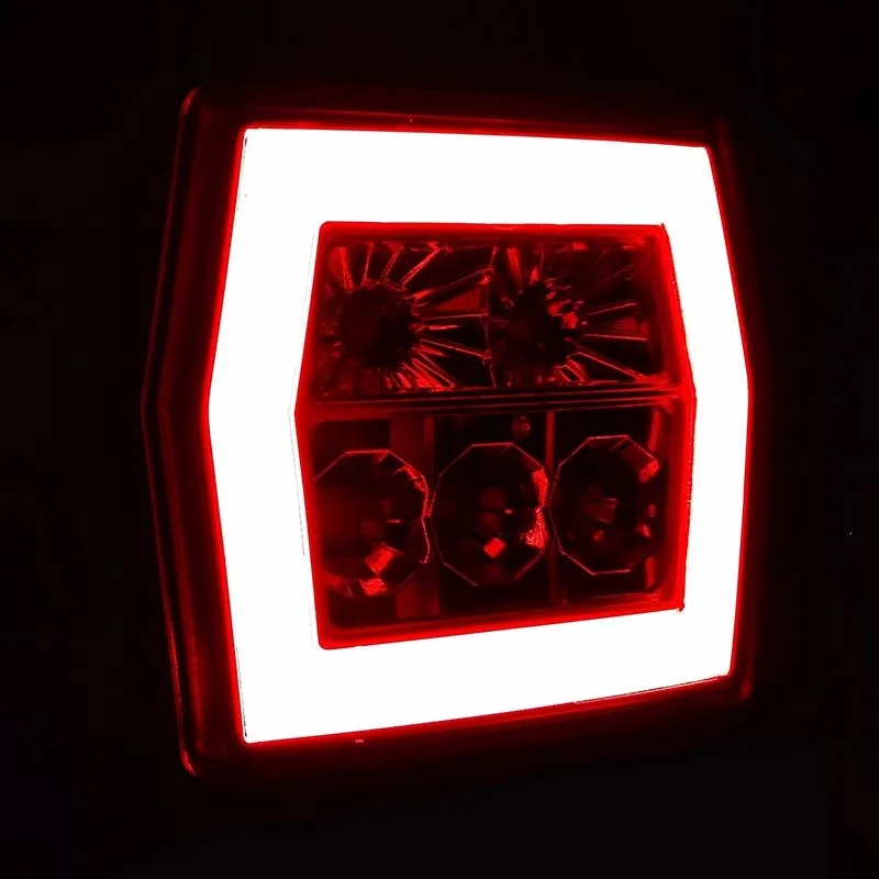 LED compact rear light without license plate light 12-36v 100cm. cable - 2