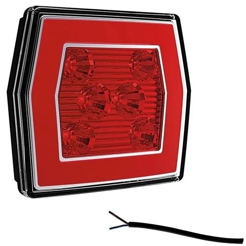 LED mistlamp met achterlicht 12-36v 100cm. kabel