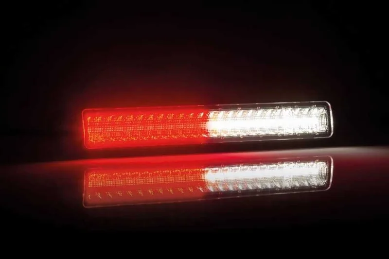 LED slimline fog/reversing light 12-24v 100cm cable - 2