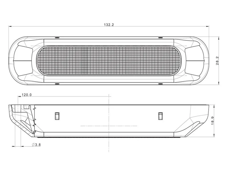 LED compact combination rear light 12-24v (H+V mounting) - 2