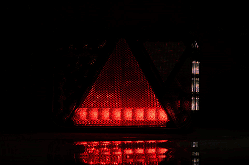 Höger LED Bakljus med backljus och registreringsskyltsljus 12v, 100 cm kabel - 6