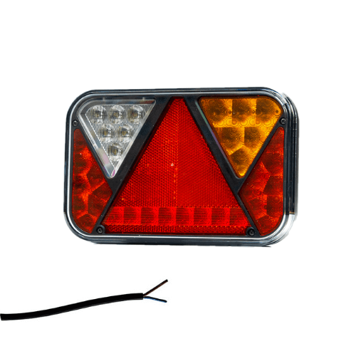 Höger LED Bakljus med backljus och registreringsskyltsljus 12v, 100 cm kabel