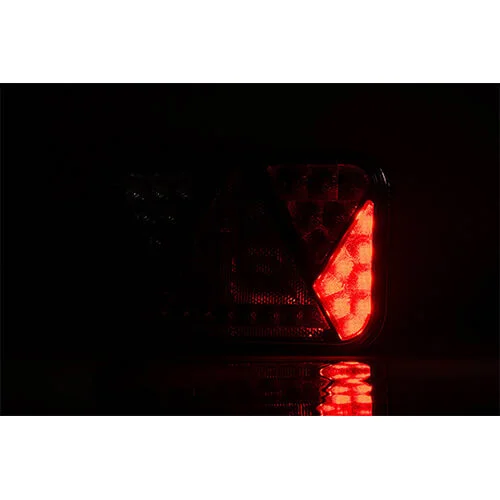 Left LED Rear light with fog light & license plate light 12v 100cm. cable - 7