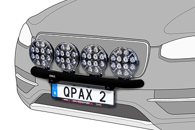 Q-LIGHT Volvo XC60 18- | För 4st lampor Rak