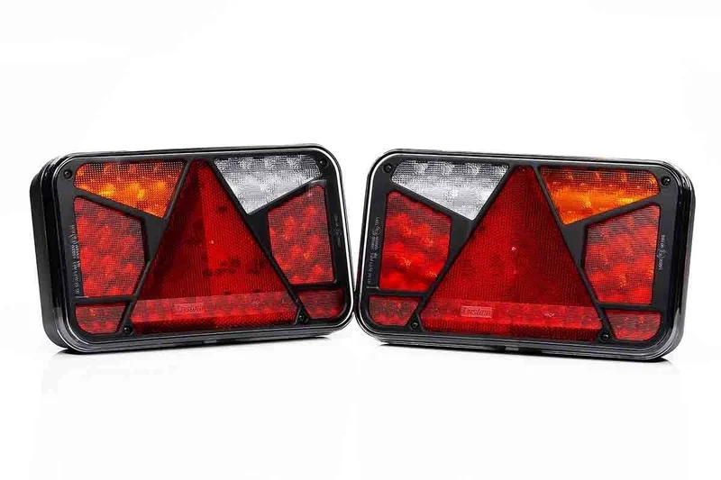 Right LED Rear light with license plate light Canbusproof 12v 7-func. 6-PIN - 6