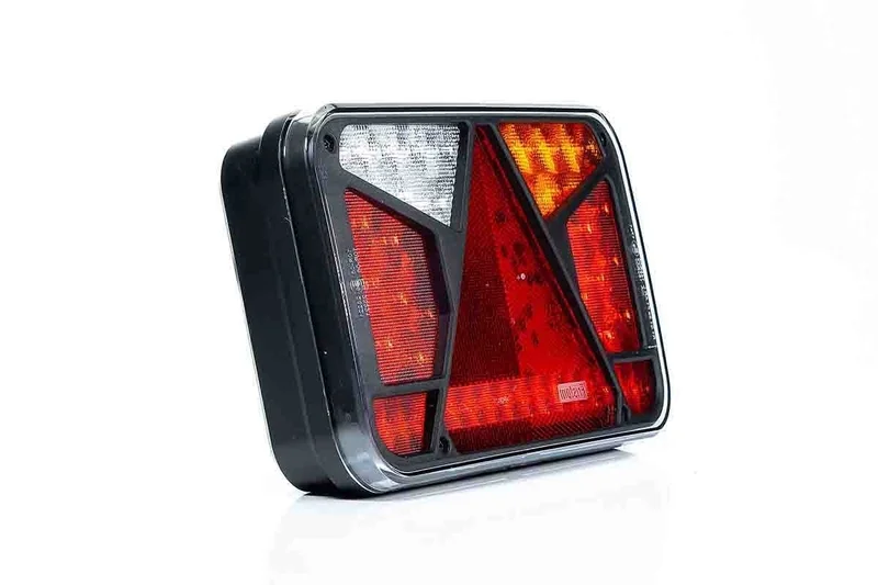 Right LED Rear light with license plate light Canbusproof 12v 7-func. 6-PIN - 7