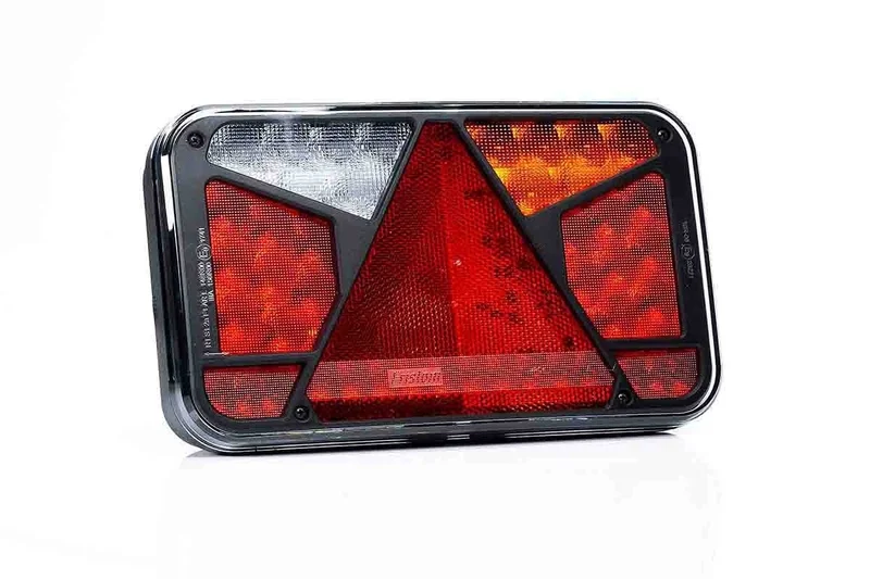 Right LED Rear light with license plate light Canbusproof 12v 7-func. 6-PIN - 3