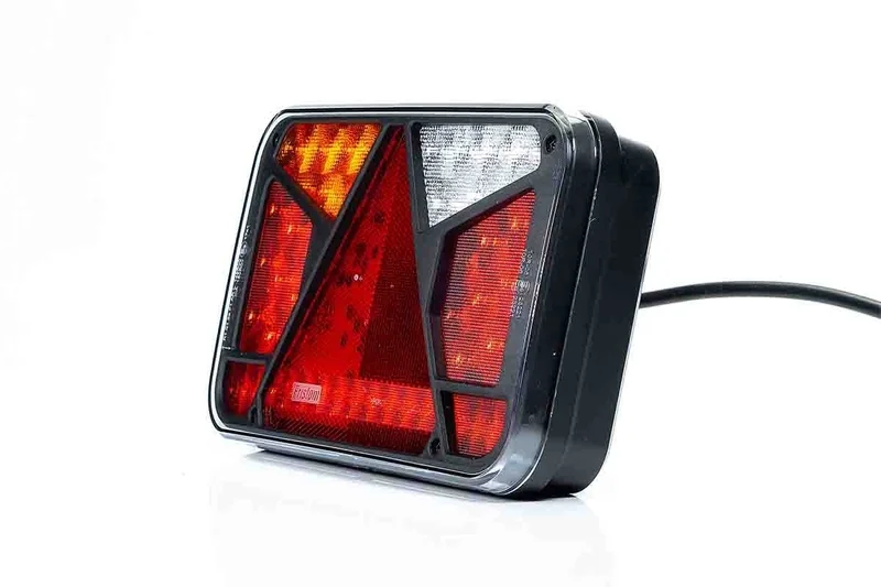 LED Rear light left 12-24v 6-functions 100cm. cable - 7
