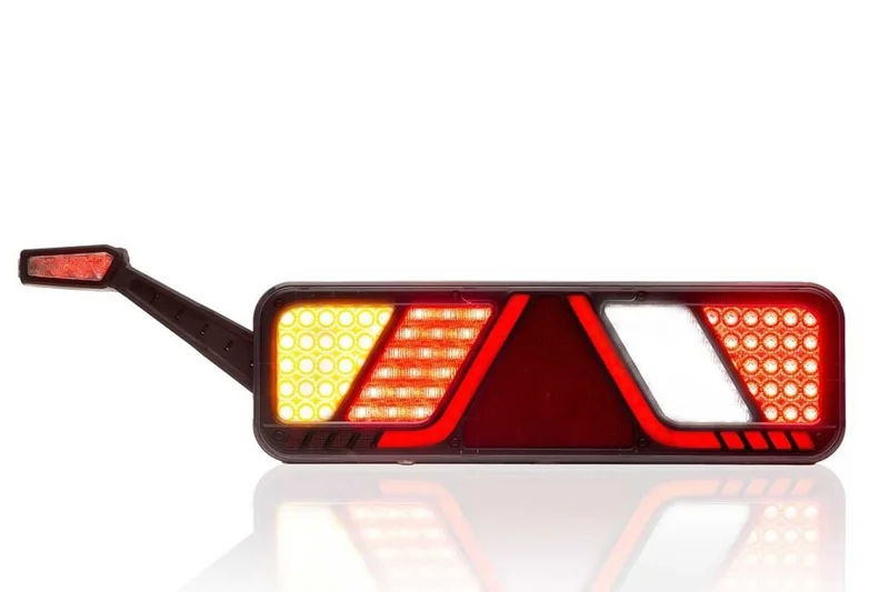 Left LED Trailer Light 24v Full LED Canbusproof 7-PIN AMP connector - 8