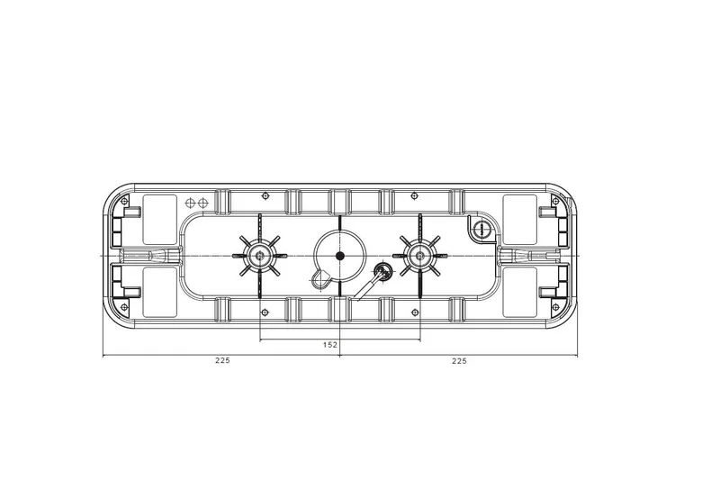 Left LED trailer light canbusproof 24v 7-PIN AMP connector - 8