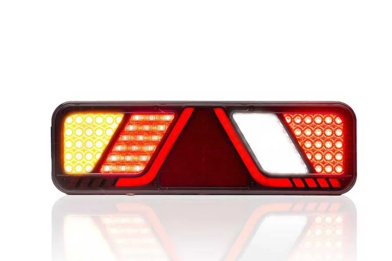 Left LED trailer light canbusproof 24v 7-PIN AMP connector - 10