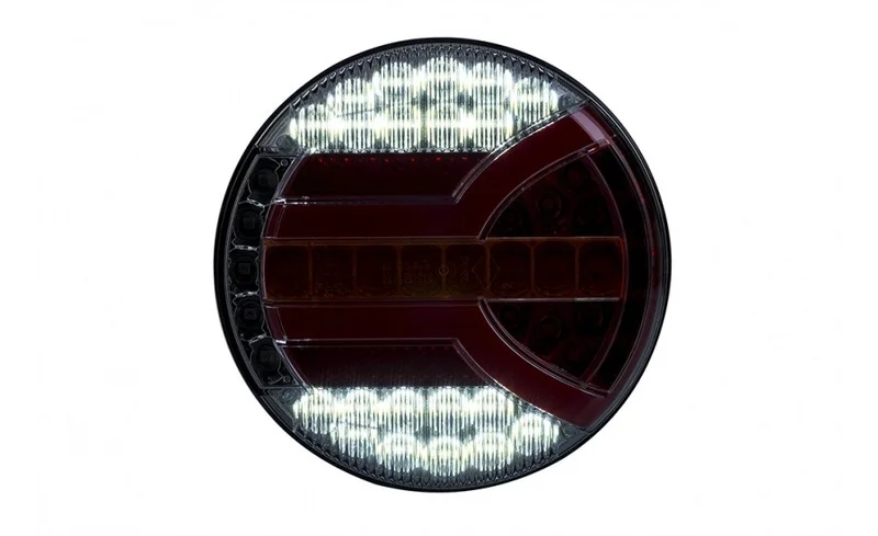 LED Rear light with dynamic warning light 12-24v 150cm. cable - 3