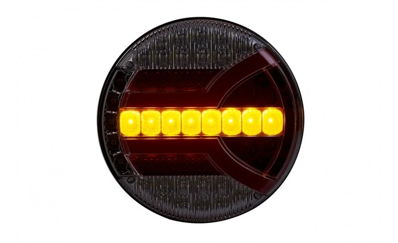 LED Rear light with dynamic warning light 12-24v 150cm. cable - 2