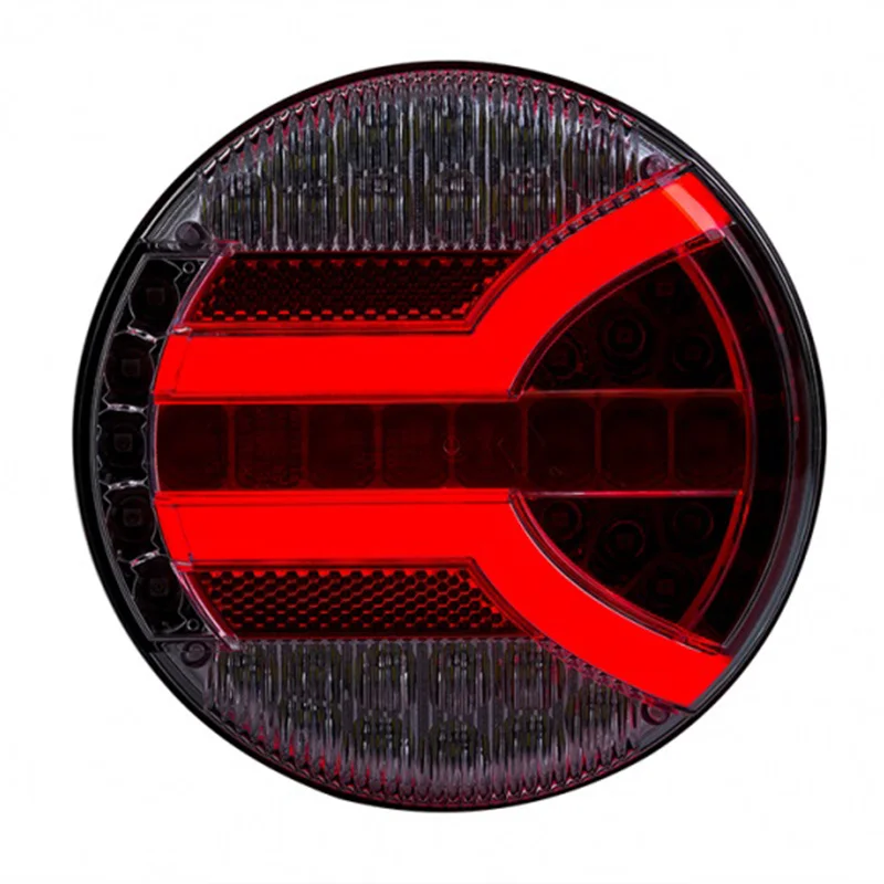 LED Rear light with dynamic warning light 12-24v 150cm. cable - 2