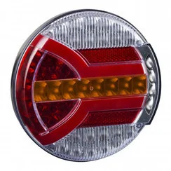 LED Rear light with dynamic warning light 12-24v 150cm. cable