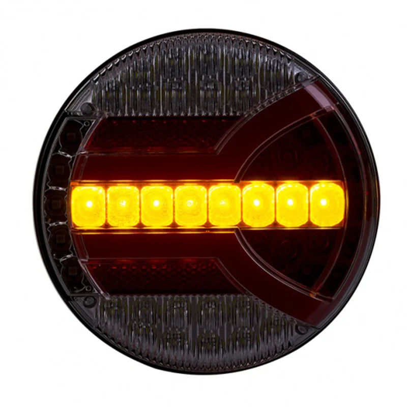 LED Rear light with dynamic warning light 12-24v 150cm. cable - 4