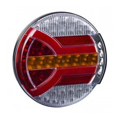 LED Rear light with D-homologation 12-24v 150cm. cable
