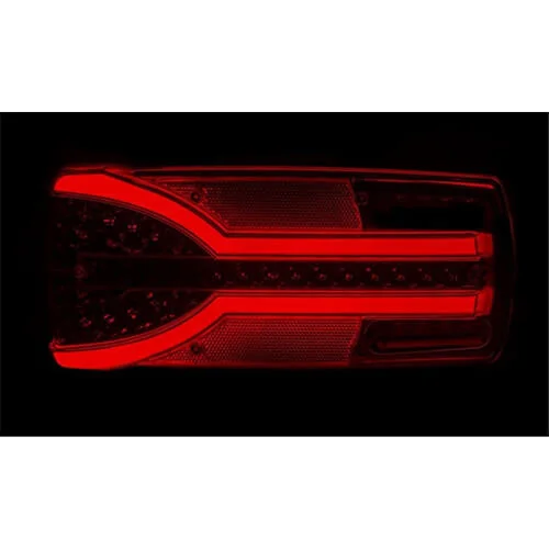 Höger LED Bakljus med dynamiskt varningsljus 12-24v, 150 cm kabel - 4