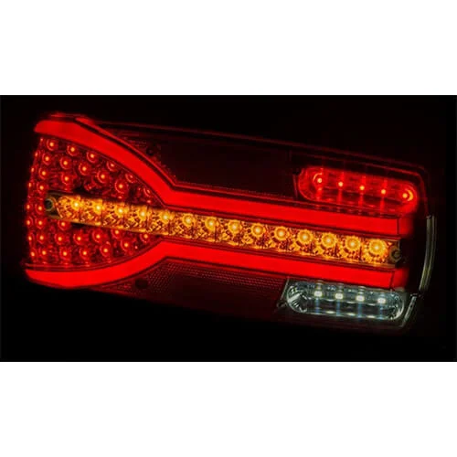 Left LED Rear light dynamic warning light 12-24v 150cm. cable - 4