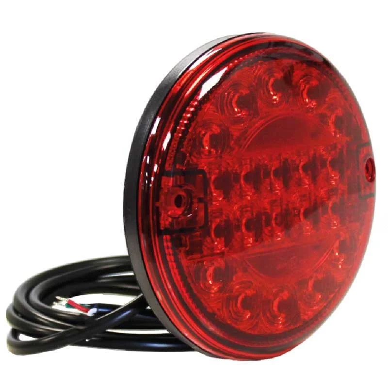 LED Slimline hamburger fog light 12-24v 150cm. cable