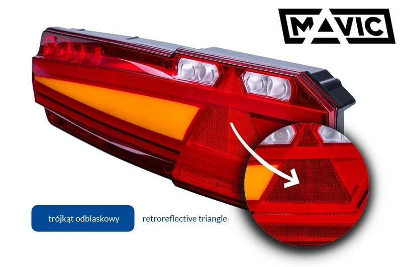 LED Trailer Neon trailer light right 12/24v 7-PINs AMP - 2