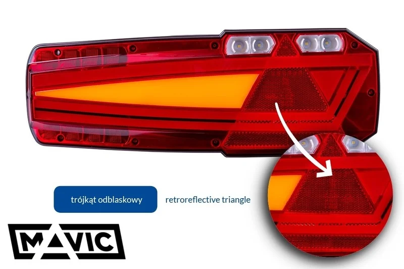 LED Trailer Neon trailer light right 12/24v 7-PINs AMP - 3