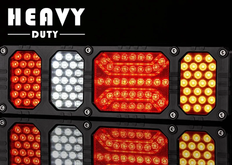 LED rear light right heavy duty 24v, 150cm cable - 2