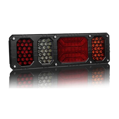 LED rear light right heavy duty 24v, 150cm cable