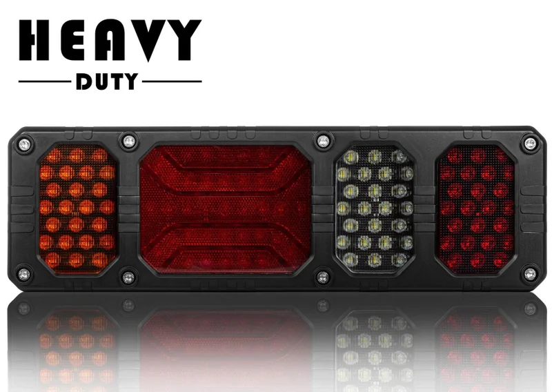 LED rear light right heavy duty 24v, 150cm cable - 8