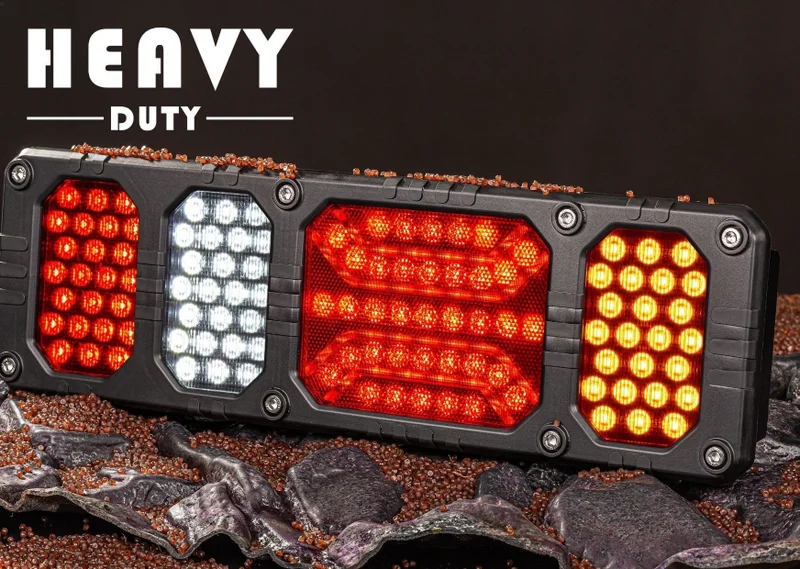 LED rear light left heavy duty 24v, 150cm cable - 9