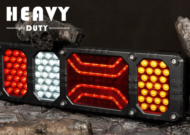 LED rear light left heavy duty 24v, 150cm cable - 6