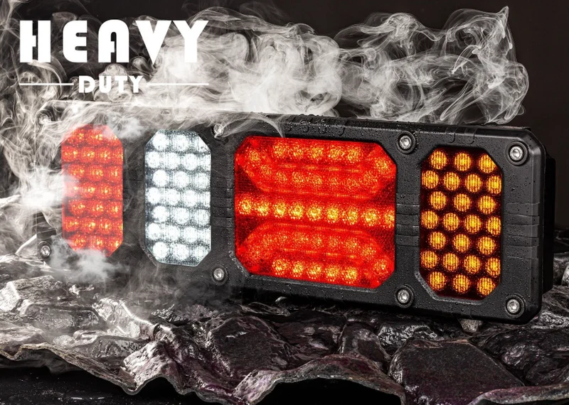 LED rear light left heavy duty 24v, 150cm cable - 7