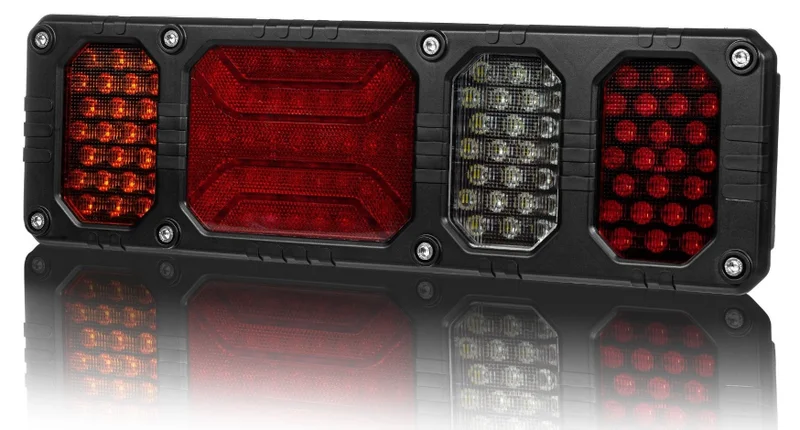 LED rear light left heavy duty 24v, 150cm cable