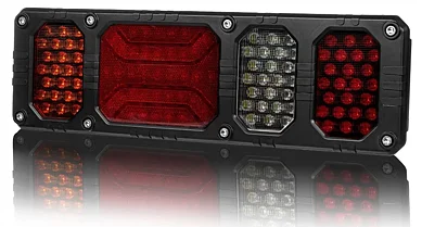 LED baklys venstre kraftig modell 24V, 150cm kabel