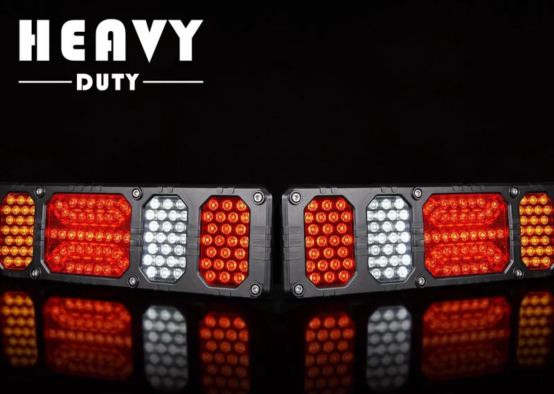 LED rear light left heavy duty 24v, 150cm cable - 5