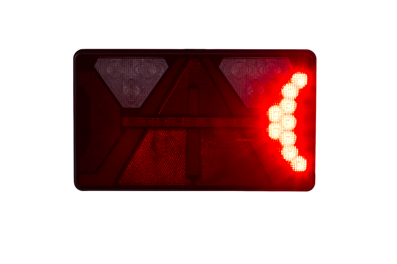 LED Neon rear light left 12/24v 200cm cable - 3