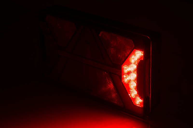 LED Neon rear light left 12/24v 200cm cable - 5