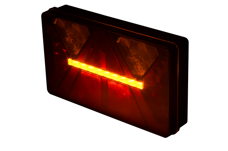 LED Neon rear light left 12/24v 200cm cable - 6