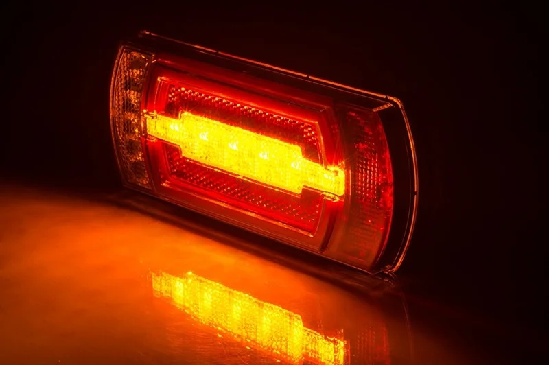 LED Neon rear light incl. reverse 12v 1m. Cable H+V Mounting - 2