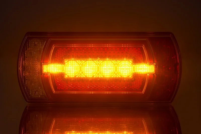 LED Neon rear light incl. reverse 12v 1m. Cable H+V Mounting - 6