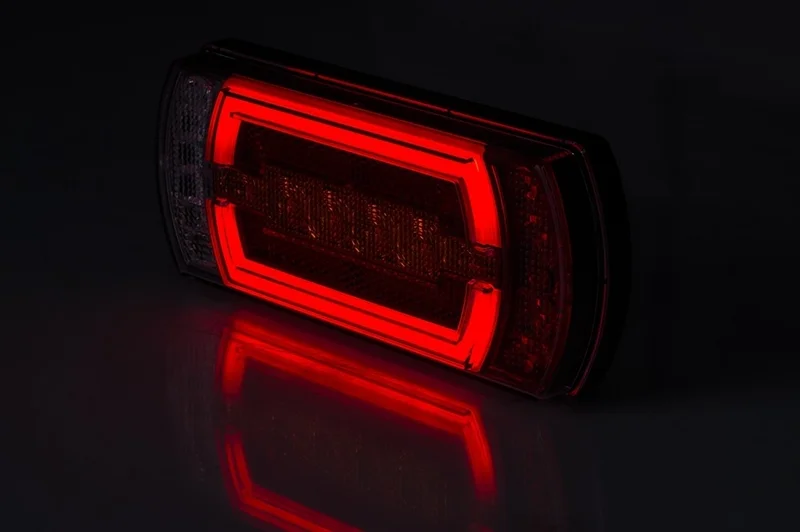 LED Neon rear light incl. reverse 12v 1m. Cable H+V Mounting - 5