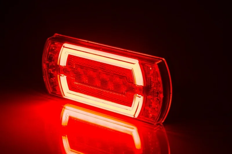 LED Neon rear light incl. fog 12v 1m. Cable H+V Mounting - 2