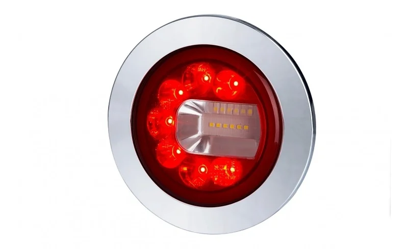 LED fog/reversing light right 120mm flush-mounted 12/24v 1.5m. - 4