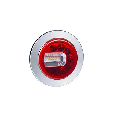 LED fog/reversing light left 120mm flush-mounted 12/24v 1.5m. K