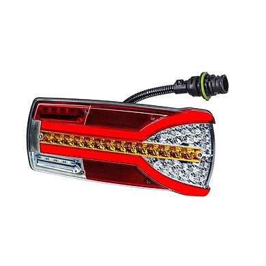 Right LED Rear light dynamic turn signal and license plate light 12-24v 7-PIN