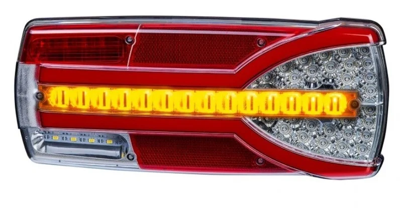Right LED Rear light dynamic turn signal and license plate light 12-24v 7-PIN - 3
